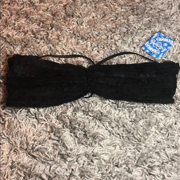 FREE PEOPLE Lace Strappy Back Bandeau Bra XS & S - Picture 3 of 4